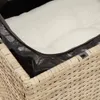 vidaXL Gartensofa mit Kissen 3-Sitzer Beige Poly Rattan Produktbild-Vorschau 2