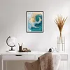 Gerahmtes Poster - Schwarzer Rahmen - Golden Türkis Produktbild-Vorschau 6