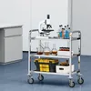  Carrello in acciaio inossidabile, carrello multiuso da Anteprima dell’immagine prodotto 8