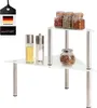 scaffale angolare in vetro bremermann, scaffale da cucina Anteprima dell’immagine prodotto 1