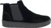 A black suede Chelsea boot with a thick, ribbed sole. Produktbild-Vorschau