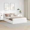 vidaXL Ottoman Bettgestell Reinweiß 140 x 200 cm Kunstleder Produktbild-Vorschau 2