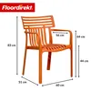Floordirekt Gartenstuhl Terrano, stapelbar aus Kunststoff Produktbild-Vorschau 2