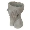 Vaso da fiori Clayre & Eef Testa 16x16x22 cm Mani di pietra Anteprima dell’immagine prodotto 3