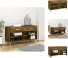 vidaXL Schuhschrank Räuchereiche 102x35x55 cm Holzwerkstoff Produktbild-Vorschau 1