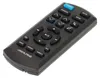 A black remote control with various buttons is shown against a white background. Produktbild-Vorschau