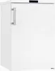 A white upright freezer with a silver handle. Produktbild-Vorschau