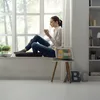 Relaxdays Cestino in filo metallico con manico, rotondo, Anteprima dell’immagine prodotto 3