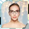 EDIBAZZAR | Klare Brille schwarz Cat Eye elegant Produktbild-Vorschau 2