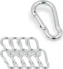 10x Feuerwehr Karabinerhaken 40x4 mm | Schnapphaken ähnlich Produktbild-Vorschau 1
