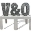 XXL 52cm Buchstabe Ziffer Zahl Zink Metall Dekoration Produktbild-Vorschau 6