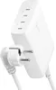 A white Belkin power adapter with two outlets and a European-style plug. Voir les images du produit