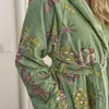 Pip Studio Bademantel Secret Garden Bathrobe Farbe Green Produktbild-Vorschau 7