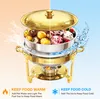 WARMOUNTS 4er Chafing Dish, 4,7L okrągły podgrzewacz Podgląd zdjęcia produktu 7
