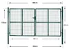 Porta da giardino a doppia anta vidaXL 300x150 cm in Anteprima dell’immagine prodotto 11