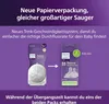 Comparison of old and new packaging for Philips Avent baby bottle nipples, highlighting new paper packaging and a new flow rate system. Produktbild-Vorschau
