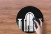 MuchoWow® Mauspad Mousepad Schwarz - Weiß - Fenster - Produktbild-Vorschau 3