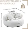 LVHOM Lazy Sofa mit 3 Kissen, Klassischer Sitzsack mit Produktbild-Vorschau 7