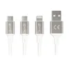 prio 3v1 Micro USB a USB C a Lightning na USB A kábel 3A 2m Náhľad obrázku produktu 1