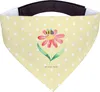 Mr. & Mrs. Panda Hunde-Halstuch Hummel Blume - Gelb Pastell Produktbild-Vorschau 1