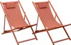 2erSet Chiliennes CYPRUS - Textilene Terracotta/Struktur Produktbild-Vorschau 1