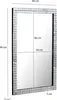 WOHNLING Wandspiegel 60x90 cm mit Mosaikrahmen Spiegel Produktbild-Vorschau 3