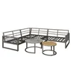 A sectional outdoor sofa set with two coffee tables against a white background. Náhled obrázku produktu