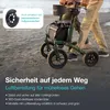 Helavo Outdoor Rollator mit Luftbereifung – Faltbarer Produktbild-Vorschau 2
