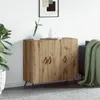 Credenza vidaXL in rovere Artisan 89,5 x 34 x 80 cm in Anteprima dell’immagine prodotto 2
