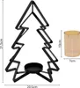 Porte-bougies en métal "Sapin" 31,5 cm - Décoration de Noël Voir les images du produit 4