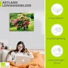 ARTland Leinwandbild Kutsche mit Blumen Größe: 40x30 cm Produktbild-Vorschau 2