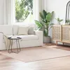 Möbel Flauschiger Teppich mit Latexrücken Creme 200x200 cm Produktbild-Vorschau 4