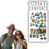 Anwicar Magnettafel Unsere Reisen - Vertikal 64x30 cm - Produktbild-Vorschau 1