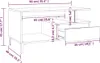vidaXL Konferenčný stolík biely 90x49x45 cm Drevo Materiál Náhľad obrázku produktu 8