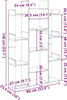 vidaXL Regál Sonoma Dub 86x25,5x140 cm odvodený výrobok z Náhľad obrázku produktu 7