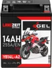 Langzeit Gel Motorradbatterie YB14L-A2 14Ah 12V Produktbild-Vorschau 4