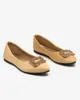 Hellbraune Öko-Wildleder-Ballerinas für Damen mit Produktbild-Vorschau 5