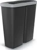 MONZANA® Mülleimer Küche 50L 2 Fächer mit Deckel Druckknopf Produktbild-Vorschau 1