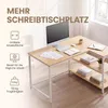 VASAGLE Schreibtisch mit Stauraum, L-Form Computertisch, Produktbild-Vorschau 14
