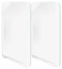 Two clear, rectangular hydrogel screen protectors are shown side-by-side against a white background. Produktbild-Vorschau