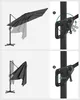 SONGMICS Slunečník 290 x 290 cm UPF 50+ se stojanem otočným Náhled obrázku produktu 8