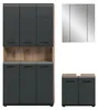 Bad Set Ice 10 | 3-teilig | Nox Oak / schwarz matt ohne Produktbild-Vorschau 2