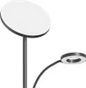 A modern floor lamp with two adjustable heads, presented against a white background. Podgląd zdjęcia produktu