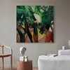 Vliesstoff Leinwandbild - Promenade (August Macke) 70x70 cm Produktbild-Vorschau 3