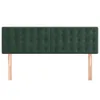 vidaXL Têtes de lit 2 pcs. Vert foncé 72x5x78/88 cm velours Voir les images du produit 3