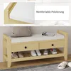 Fortuna Lai Banc à chaussures moderne avec assise et espace Voir les images du produit 5