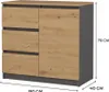 Topeshop 1D3S ANT/ART BA KPL Kommode Produktbild-Vorschau 4