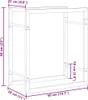 vidaXL Stojan na palivové drevo 50x28x56 cm z nerezovej Náhľad obrázku produktu 8