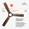 Klastein Smart stropní ventilátor 132 cm se stmívatelným Náhled obrázku produktu 3