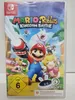 The image shows the front cover of a Nintendo Switch game case for 'Mario & Rabbids Kingdom Battle'. Náhled obrázku produktu